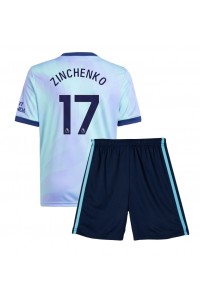 Fotbalové Dres Arsenal Oleksandr Zinchenko #17 Dětské Třetí Oblečení 2024-25 Krátký Rukáv (+ trenýrky)